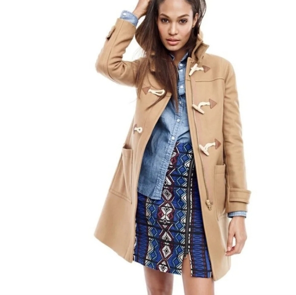 J.Crew Windowpane Jacquard Front Zip Mini Skirt Size 6 - Picture 9 of 10